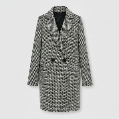Elegant Long Black Wool Coat | Women's Winter Outerwear