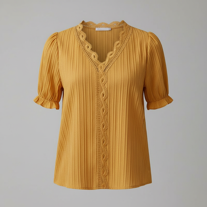 Elegant Puff Sleeve Blouse | Women's Summer Tops