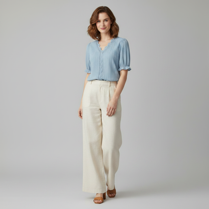 Elegant Puff Sleeve Blouse | Women's Summer Tops