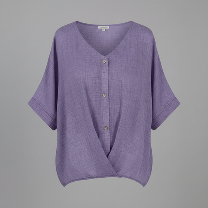 Elegant V-Neck Long Sleeve Blouse | Women's Fashion Top