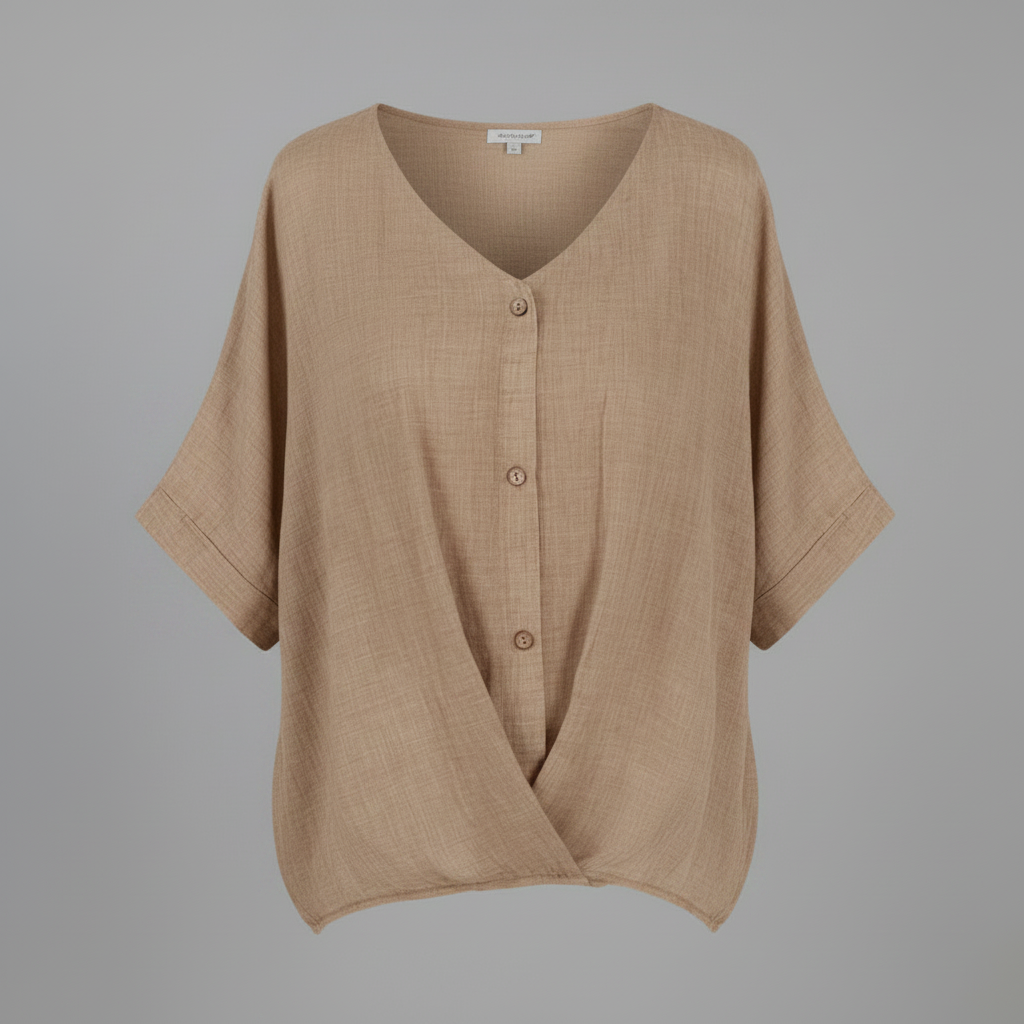 Elegant V-Neck Long Sleeve Blouse | Women's Fashion Top