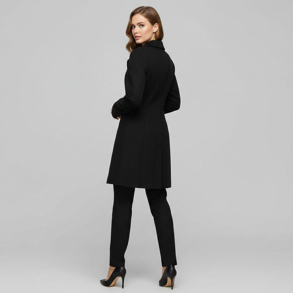 Elegant Wool Coat for Women | Winter Outerwear with Buttons