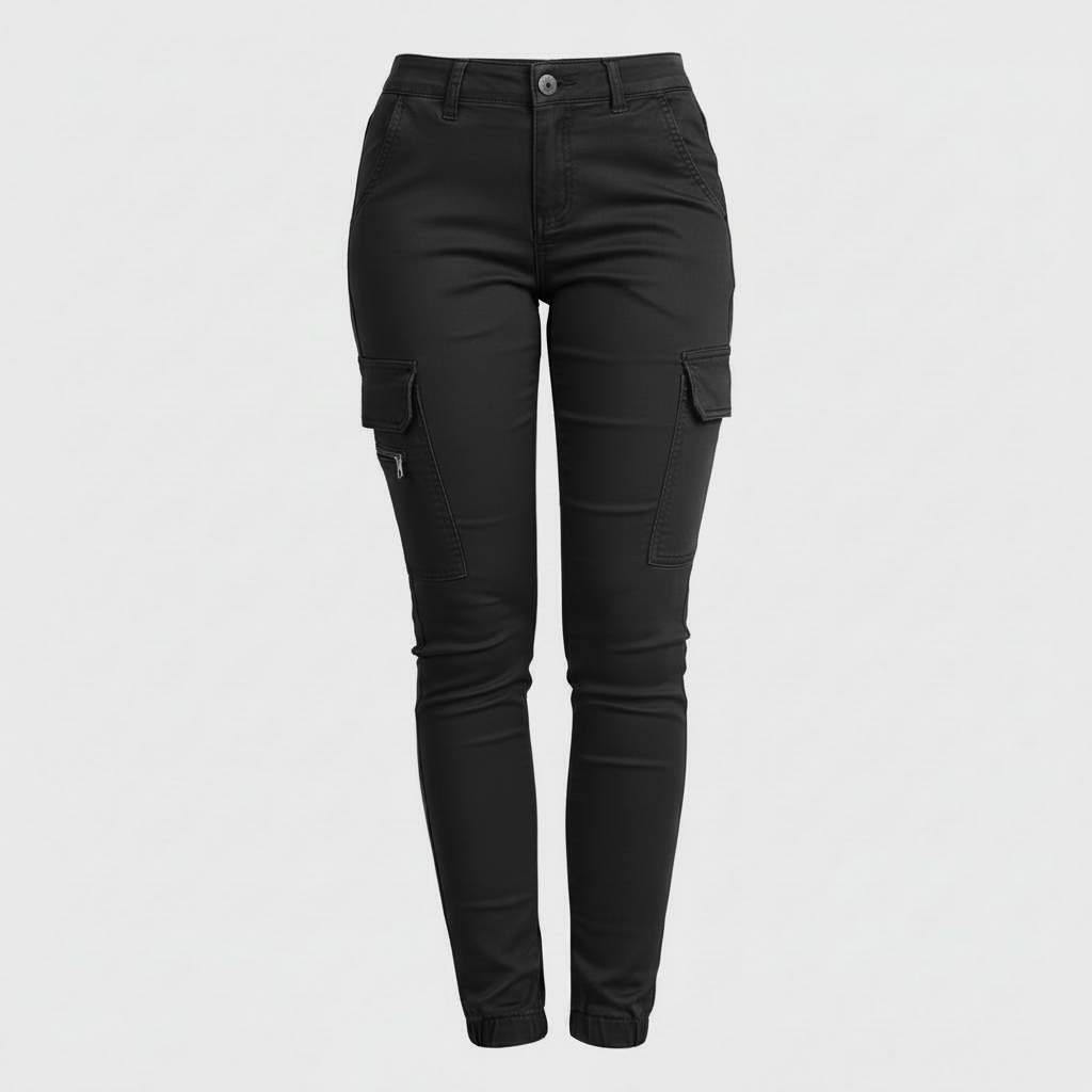 Modern Black Cargo Pants for Women | Stylish Urban Trousers