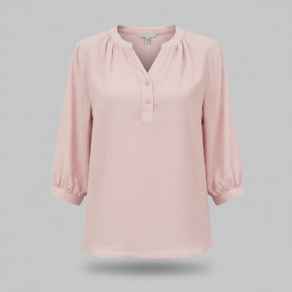 Silk Blouse for Women | Stylish Patchwork Collared Top