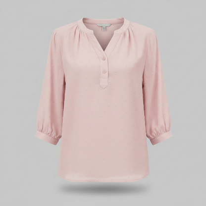 Silk Blouse for Women | Stylish Patchwork Collared Top
