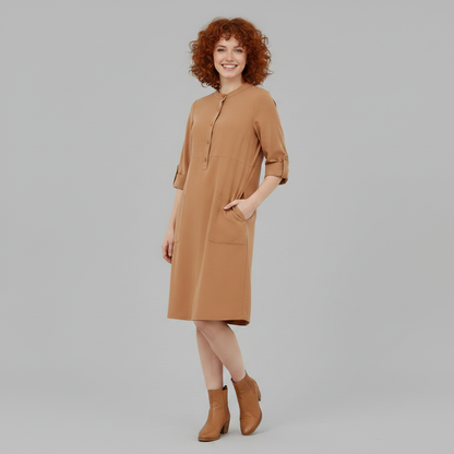 Tina | Women's Plus Size Leisure Dress in Soft Fabric